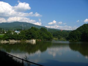 ヘラブナ釣りの聖地として有名な「みどり湖」