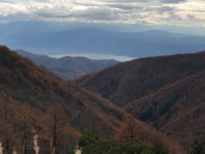 諏訪湖が見える地点